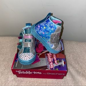 Skechers Twinkle Toes Hightop Sneakers Girl Size 5